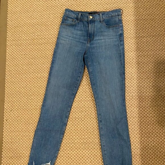 J Brand rugby high rise crop rigid look cigarette jean - Picture 4 of 4